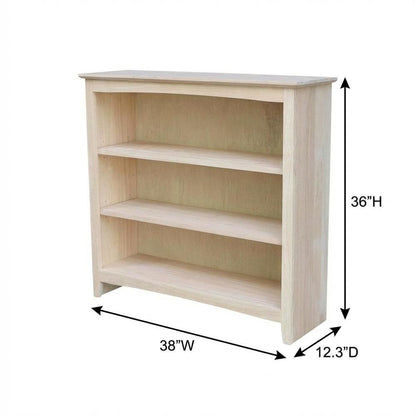 Wooden Bookcase with Classic Design and Ample Storage Space