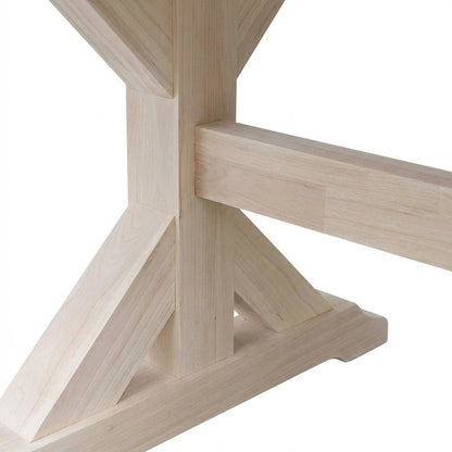 Unfinished Executive Desk With Canyon Base For Modern Office Workspace