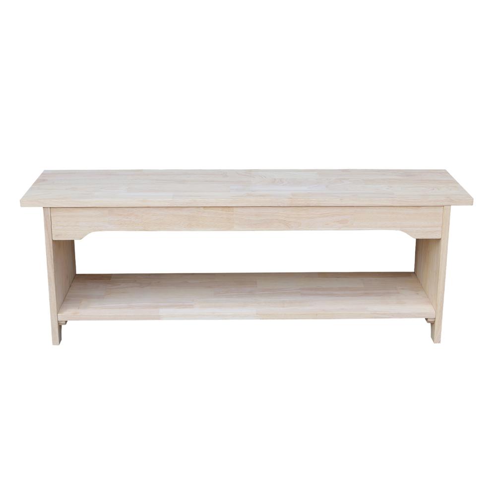 Brookstone Bench - 48" Long , Unfinished