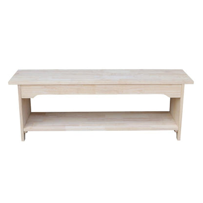 Brookstone Bench - 48" Long , Unfinished