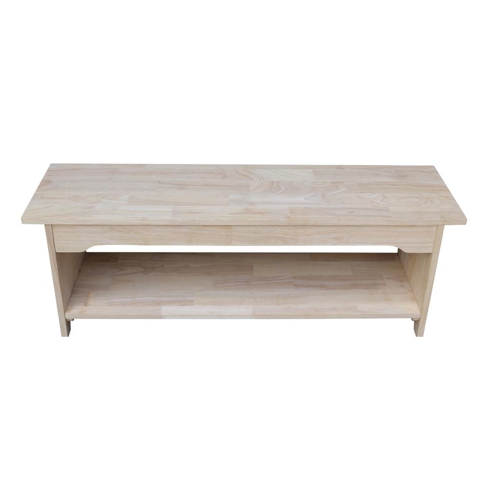 Brookstone Bench - 48" Long , Unfinished