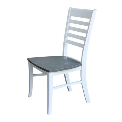 Solid Wood Ladder Back Dining Chair for Kitchen and Dining Room