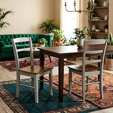 Madrid Ladderback Solid Wood Dining Chairs for Kitchen and Dining Room, Set of 2