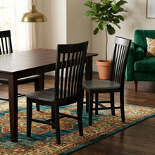 Solid Hardwood Dining Chair with Tall Mission Back for Dining Room