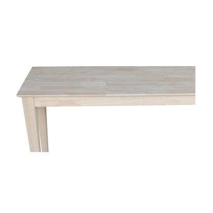 Shaker Console Table - Extended Length-72", Unfinished