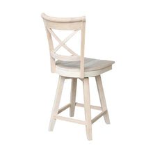 Charlotte Counter height Stool - 24" Seat Height - With Swivel And Auto Return, Unfinished