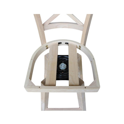 Charlotte Counter height Stool - 24" Seat Height - With Swivel And Auto Return, Unfinished