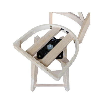 Charlotte Counter height Stool - 24" Seat Height - With Swivel And Auto Return, Unfinished