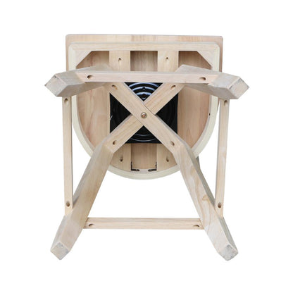 Charlotte Counter height Stool - 24" Seat Height - With Swivel And Auto Return, Unfinished