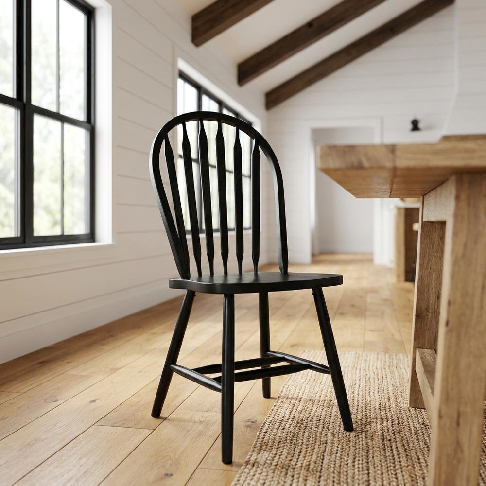 Parawood Windsor Arrowback Dining Chair with Spindle Back for Dining Room