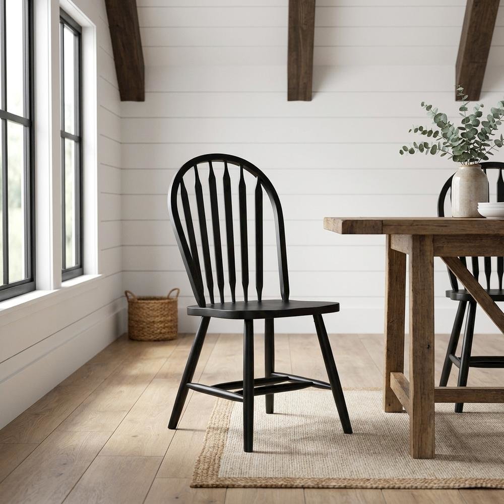 Parawood Windsor Arrowback Dining Chair with Spindle Back for Dining Room
