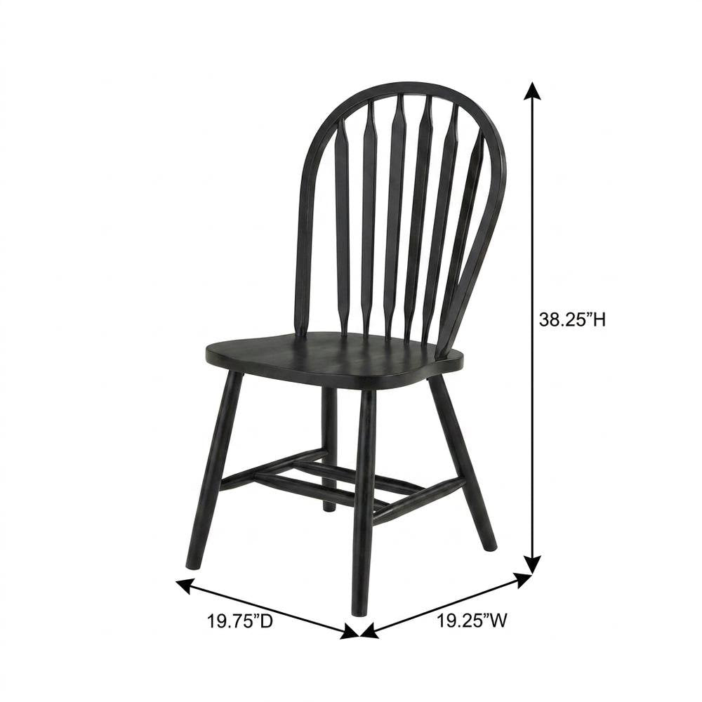 Parawood Windsor Arrowback Dining Chair with Spindle Back for Dining Room