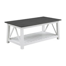 White Heather Gray Coffee Table with Parawood Frame and Sturdy Construction