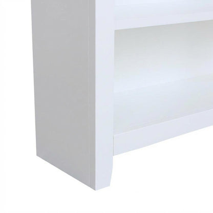 White Shaker Bookcase with Classic Design and Spacious Shelving