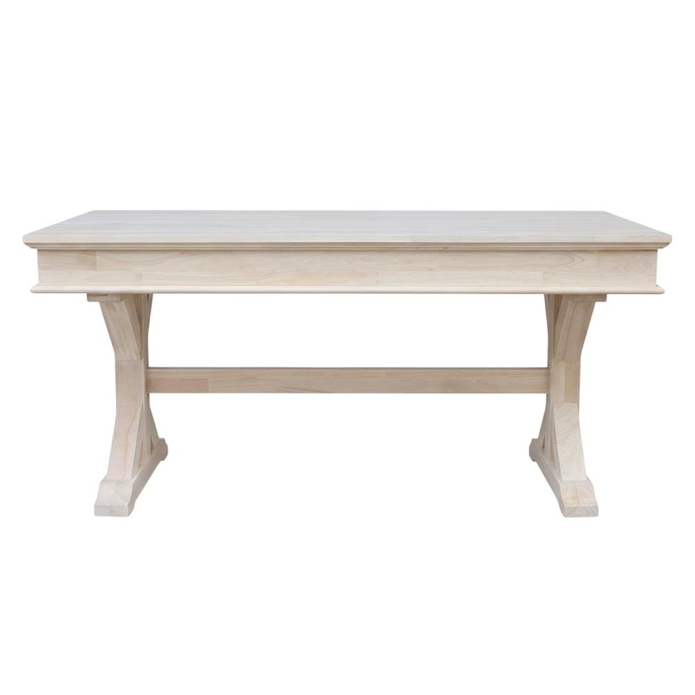 Unfinished Executive Desk With Canyon Base For Modern Office Workspace