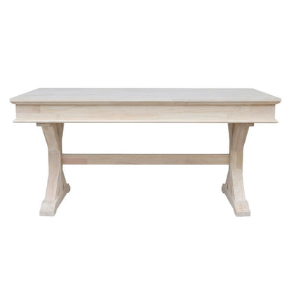 Unfinished Executive Desk With Canyon Base For Modern Office Workspace