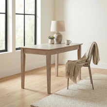 Gray Writing Desk With Drawer For Office Spaces, Modern Design
