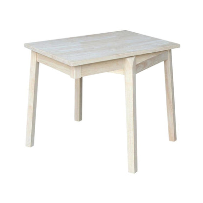 Child's Unfinished Coffee Table with Wipe-Clean Surface
