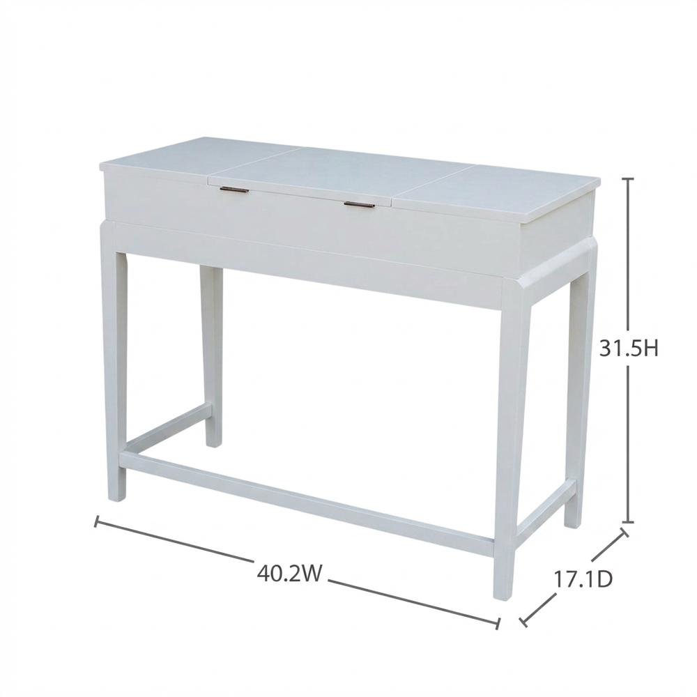 Snow White Vanity Table with Elegant Design for Bedroom or Dressing Area