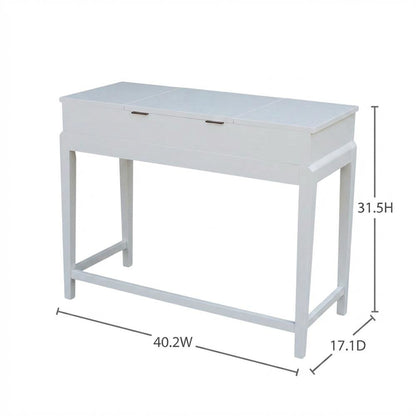 Snow White Vanity Table with Elegant Design for Bedroom or Dressing Area