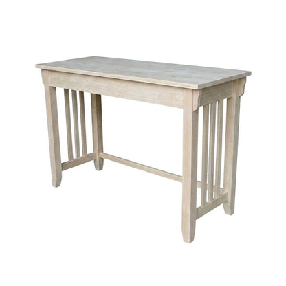 Unfinished Mission Desk with Drawer for Office Workspace, Durable Construction