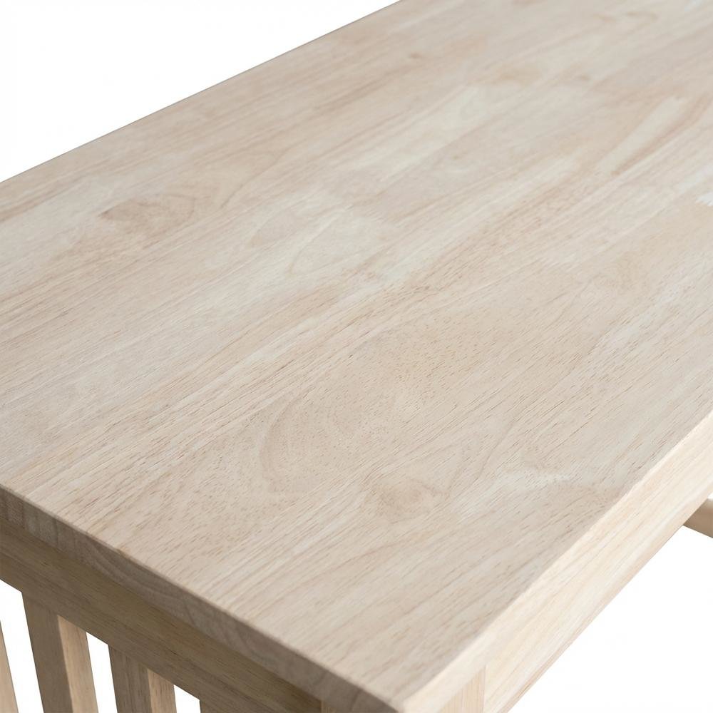 Unfinished Mission Desk with Drawer for Office Workspace, Durable Construction