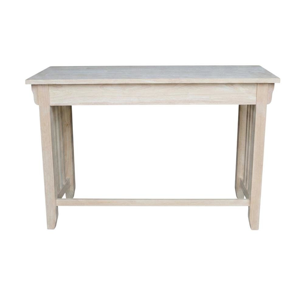 Unfinished Mission Desk with Drawer for Office Workspace, Durable Construction