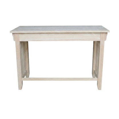 Unfinished Mission Desk with Drawer for Office Workspace, Durable Construction