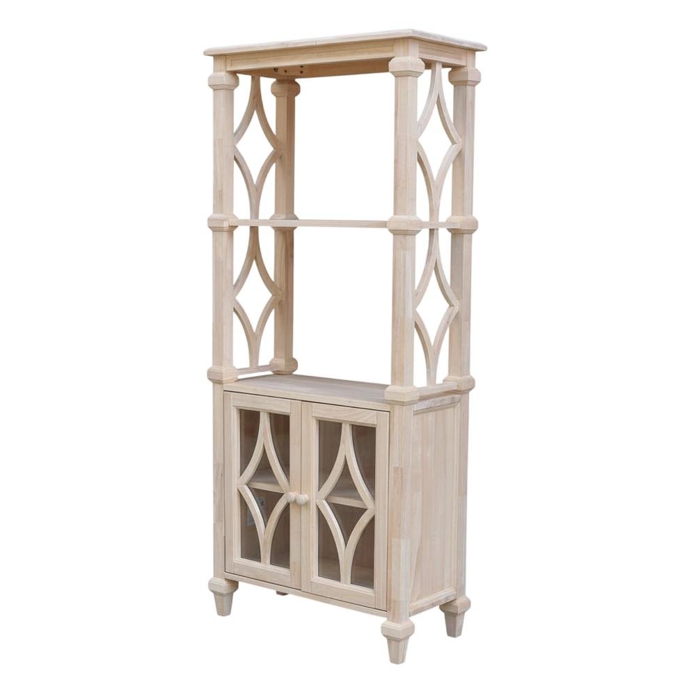 Wooden Bookcase in Brown with Durable Parawood Shelves for Stylish Storage