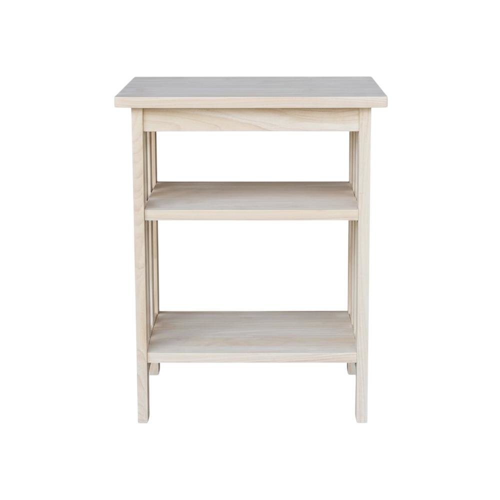 Unfinished Printer Stand With Durable Construction For Office Use