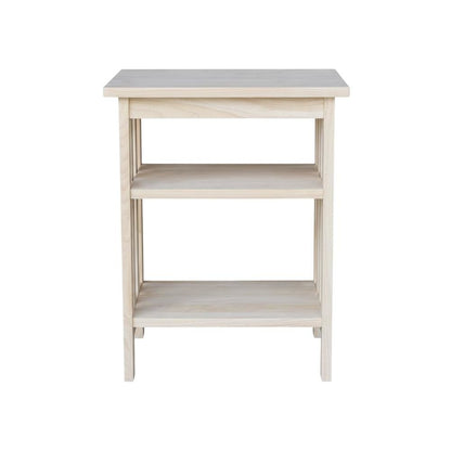 Unfinished Printer Stand With Durable Construction For Office Use