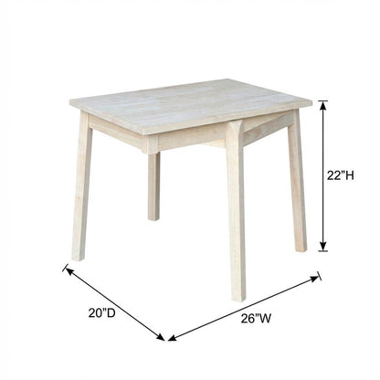 Child's Unfinished Coffee Table with Wipe-Clean Surface