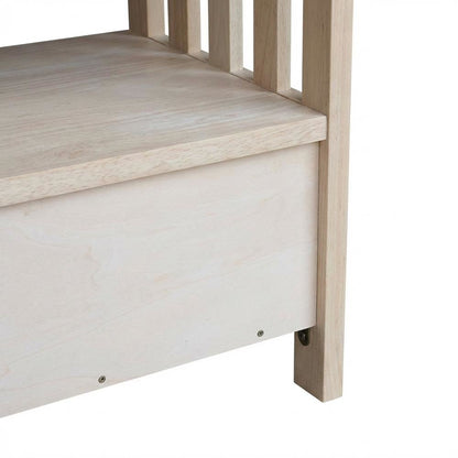 Unfinished Mission TV Stand in Natural Finish for Modern Living Room