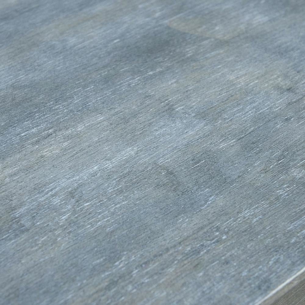 Heather Grey Narrow End Table with Antique Wash Finish