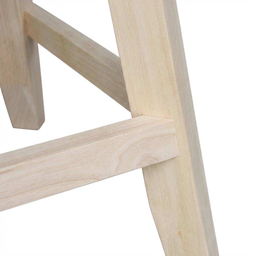 Unfinished Counter Height Stool with Swivel and Auto Return for Kitchen Bar