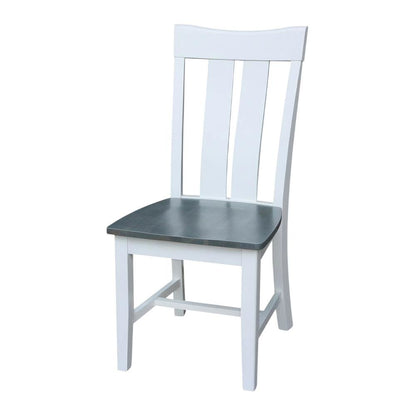 Solid Wood Dining Chairs with Classic Frame for Dining Room, Set of 2