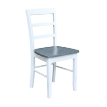 Solid Wood Ladderback Dining Chairs for Kitchen and Dining Room, Set of 2