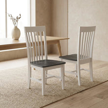 Solid Wood Dining Chairs with Tall Mission-Style Back for Kitchen Table