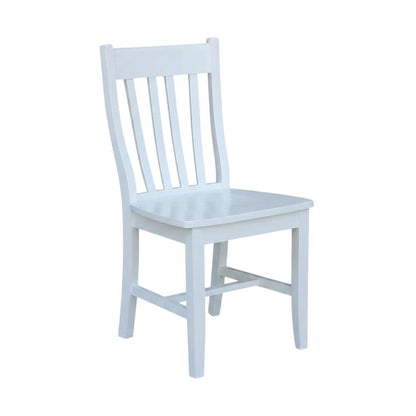 Hardwood Cafe Dining Chairs for Kitchen Table, Set of Two, Dining Room