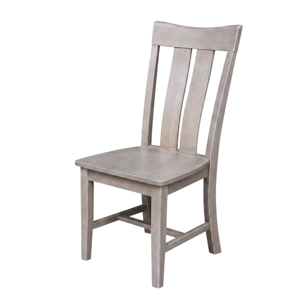 Solid Wood Dining Chair with Curved Back for Modern Dining Room