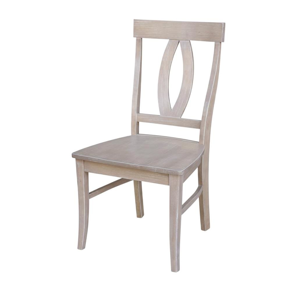 Solid Hardwood Dining Chairs with Washed Finish for Dining Room