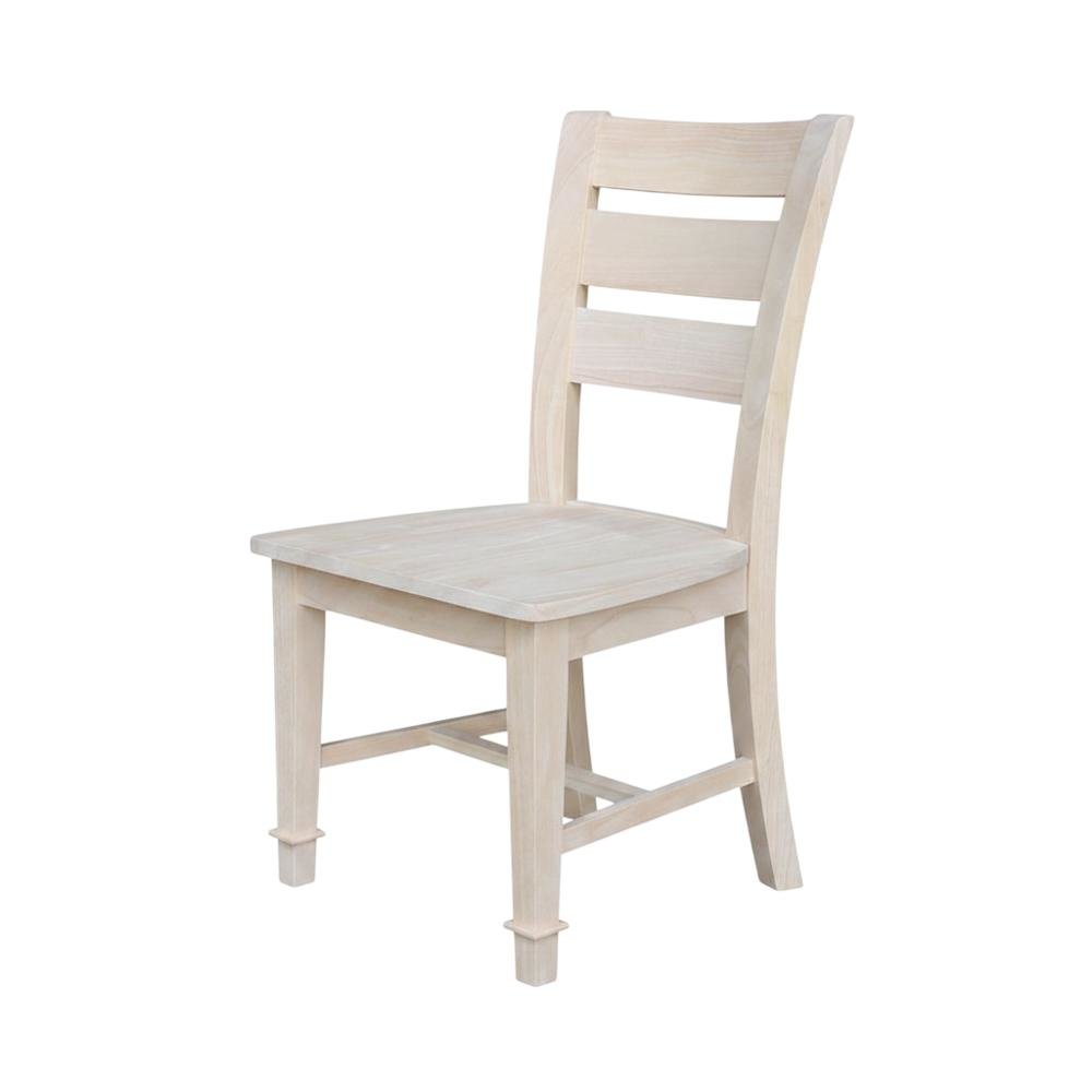 Tuscany Unfinished Hardwood Dining Chairs for Kitchen or Dining Room