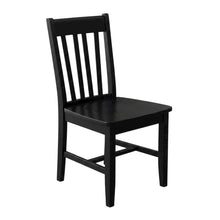 Solid Wood Armless Dining Chairs, Stackable Hardwood Kitchen Seating Set