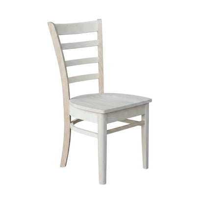 Unfinished Hardwood Dining Chairs for Kitchen and Dining Room Use