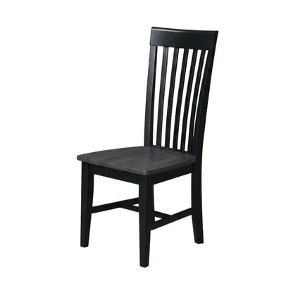 Solid Hardwood Dining Chair with Tall Mission Back for Dining Room