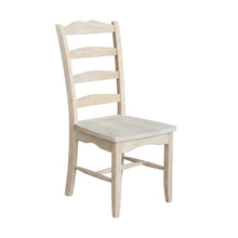 Magnolia Unfinished Hardwood Dining Chairs, Set of Two for Kitchen