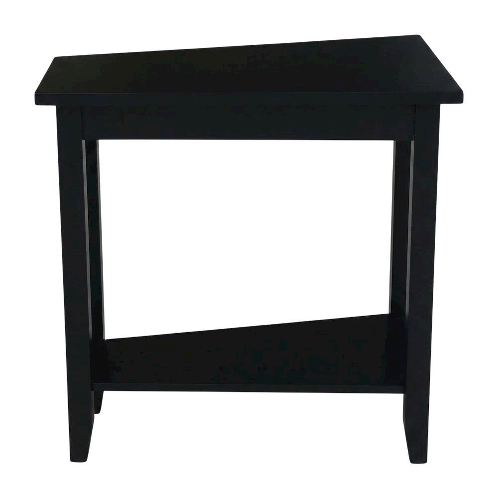 Black accent table with sleek, modern design for versatile use
