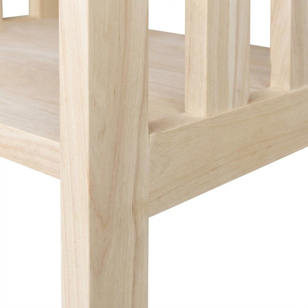 Unfinished Printer Stand With Durable Construction For Office Use