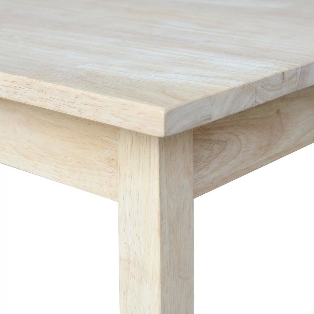 Child's Unfinished Coffee Table with Wipe-Clean Surface