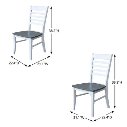 Solid Wood Ladder Back Dining Chair for Kitchen and Dining Room